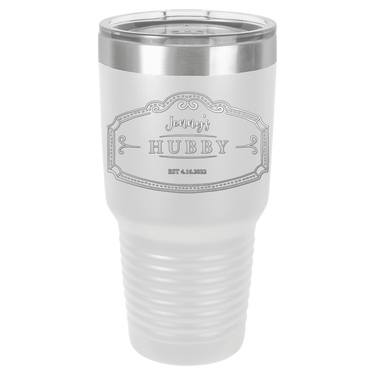 Hubby Anniversary 30oz Ringneck Tumbler